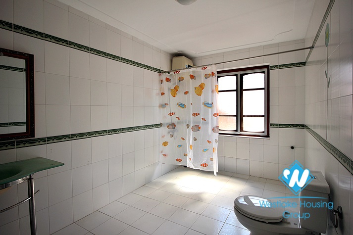 Big yard, swiming pool and five bedrooms house for rent in Tay Ho district, Ha Noi.